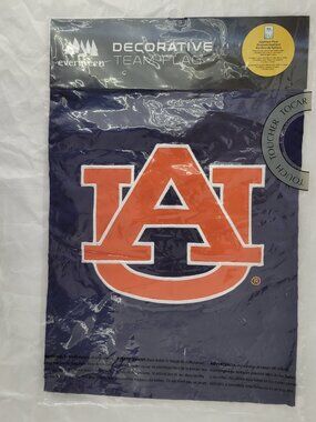 Auburn University Team Yard Garden Flag AU College Football Fan Blue Orange New